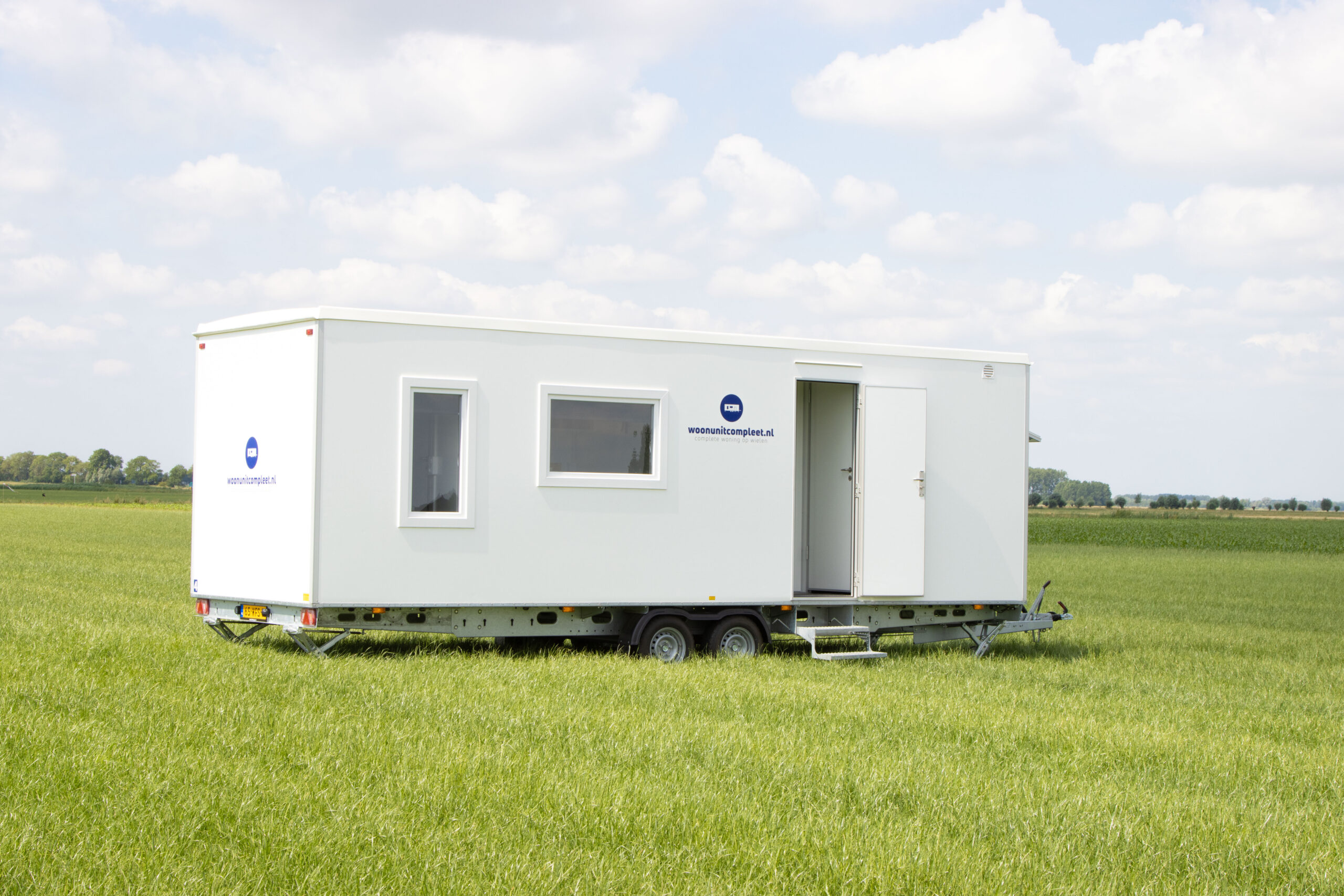 Mobiele woonunit van Woonunit Compleet op locatie